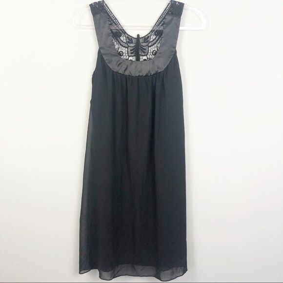 LA BELLE | Black Butterfly Back Dress Size Large - Picture 1 of 6